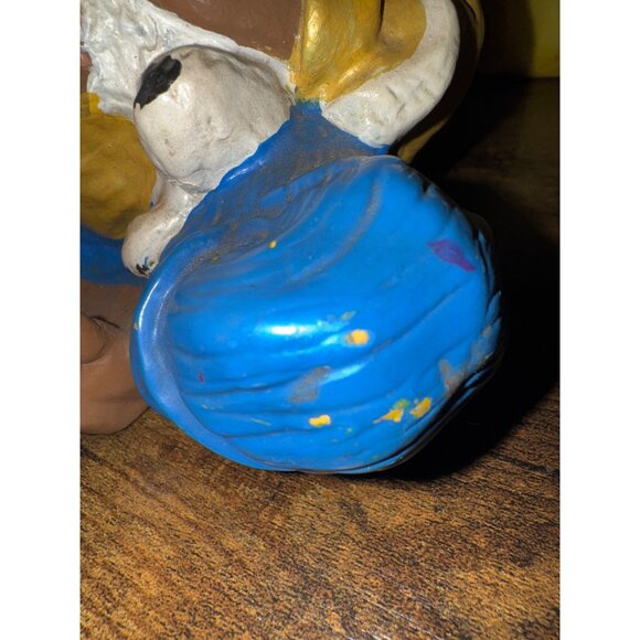 Universal Statuary Corp. 1974 10" Boy and Puppy Statue - Picture 7 of 8